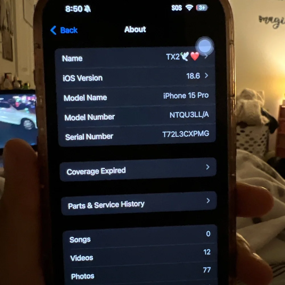 Baby blue iPhone 15 Pro 256 GB AT&T